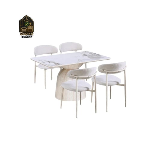 طاولة طعام سيراميك مودرن مع كراسي