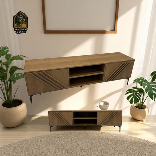 طاولة تلفزيون لمسة ريفية مقاس 160