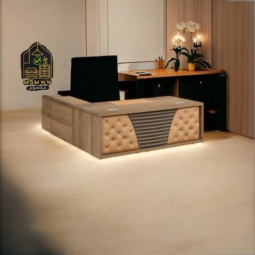 مكتب مع ملحق وادراج بالوان ومقاسات مختلفة