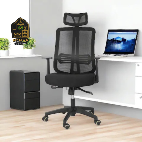 كرسي دوار بلون اسود