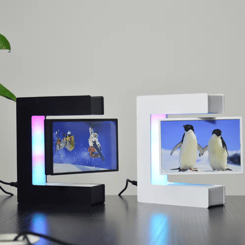 اطار صور ليد عائم ابيض