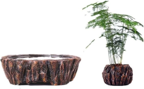 وعاء نباتات عائم شكل خشبي