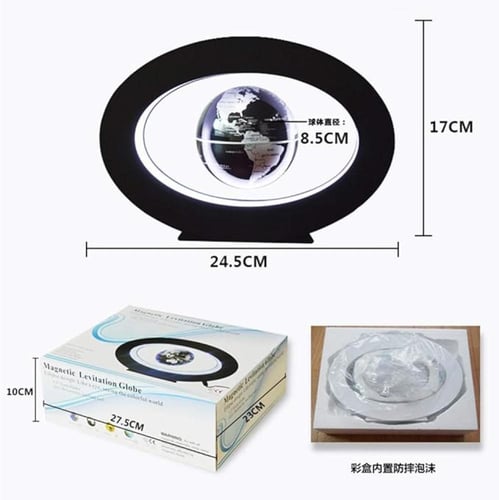 كرة ارضية ليد دائرية ذهبي