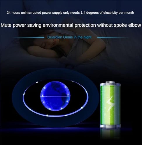 كرة ارضية ليد دائرية سوداء