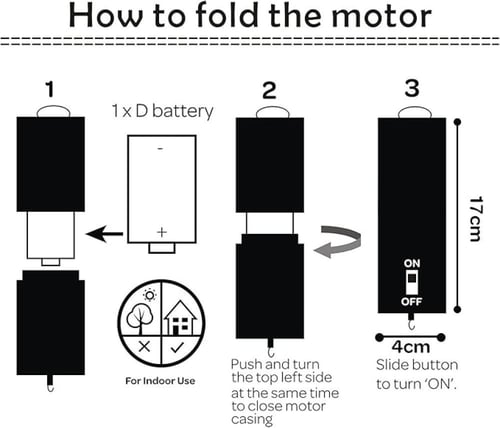 محرك دوار يعمل بالبطارية