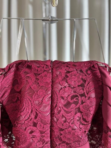 فستان جورجيت دانتيل عودي