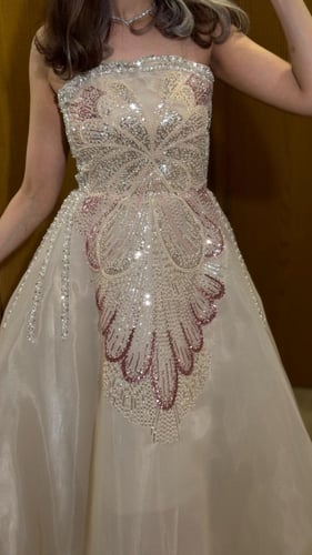 فستان همسة الكريستال