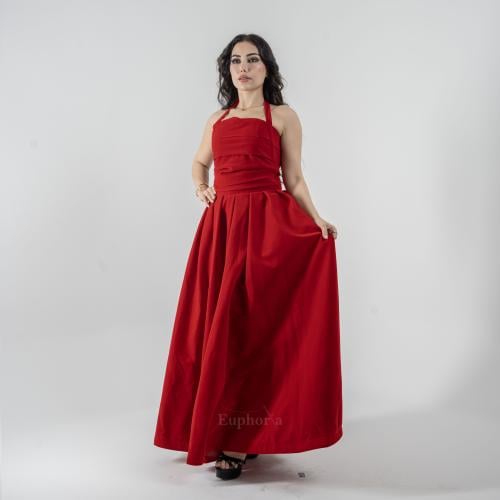 فستان ناعم اكتاف منسدلة