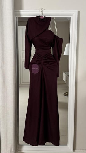 فستان لينن عودي