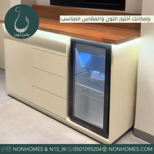 ركن قهوه بدون ثلاجة ، مقاسات متعدده N389