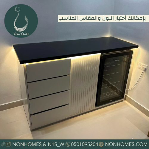 ركن قهوه بدون ثلاجة ، مقاسات متعدده N429