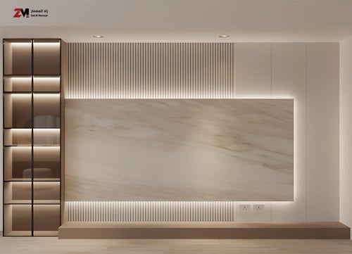 ديكور تلفزيون خشب