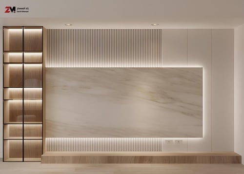 ديكور تلفزيون خشب