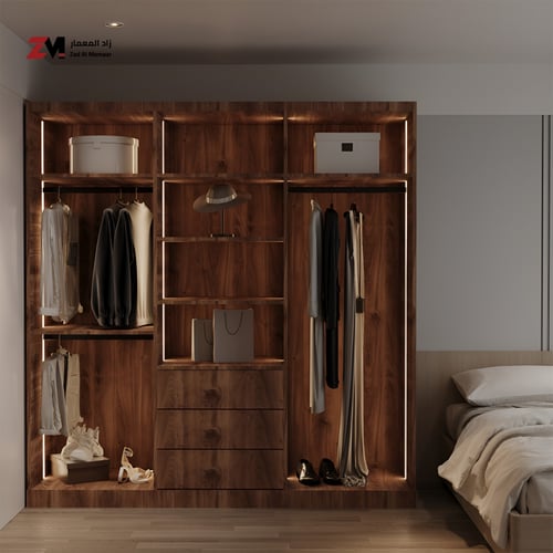 خزانة ملابس بإضاءة داخلية – ماستر