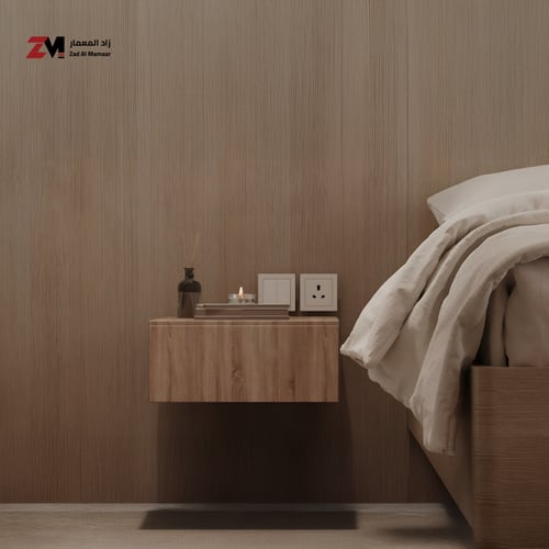 وحدة تخزين جانبية عصرية بدرج من زاد المعمار