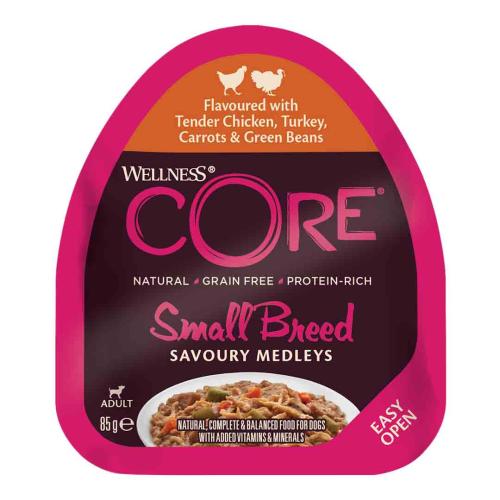 ويلنس كور - طعام رطب للكلاب بالدجاج والديك الرومي...