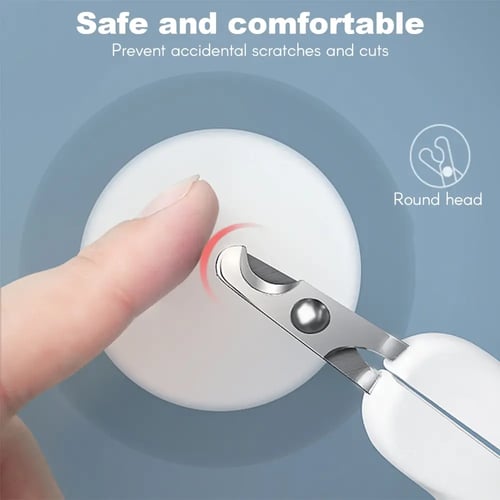 مقص أظافر القطط والكلاب من برأس معكوف مائل من الفو...