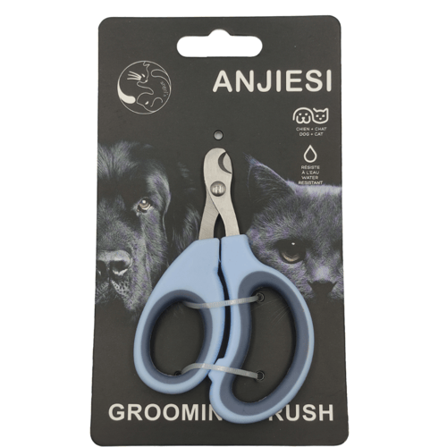 مقص أظافر القطط والكلاب برأس مسطح من الفولاذ المقا...