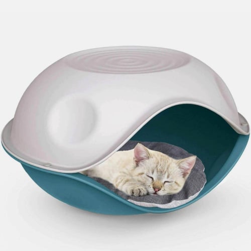 جيوربلاست سرير كهفي كبير بيت بطة مغطى بغطاء ملون ل...