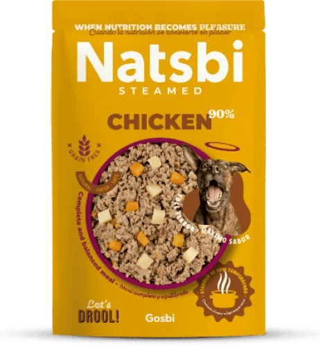 ناتسبي Natsbi للكلاب – طعام رطب بالدجاج مطبوخ على...