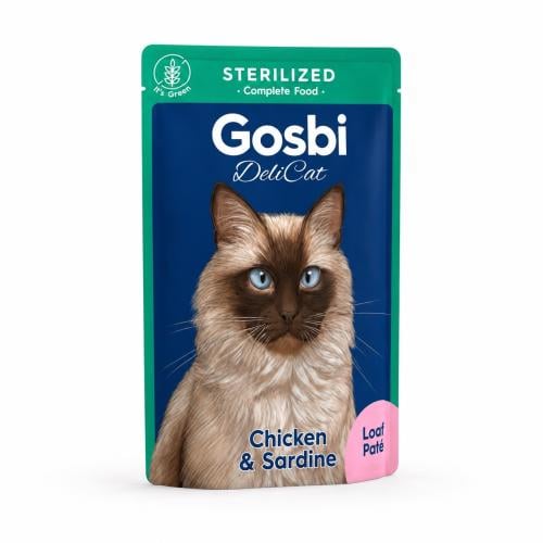 Gosby Deli Cat for Spayed Cats - Wet Food with Chi...