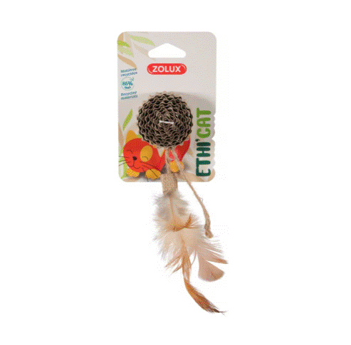 زولكس اثيكات ديسك كرتون مع ريش لعبة