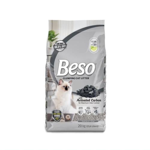 تراب بيسو رمل قطط عالي التكتل بالكربون النشط والفح...