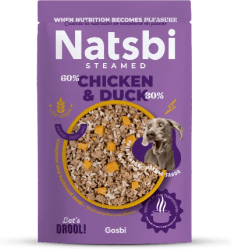 Natsbi Dog Food - Steamed Chicken & Duck Wet Food...