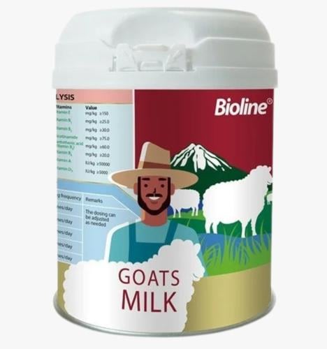 بايولاين حليب ماعز مجفف خالي اللاكتوز للقطط و الكل...