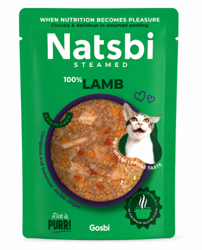 Natsbi Cat Food - Steamed Lamb Wet Food 80g | Natu...