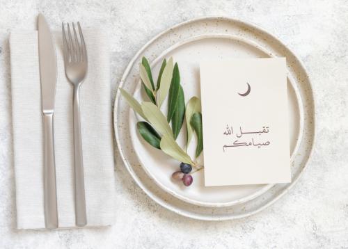 كرت رمضان للطباعة تقبل الله صيامكم