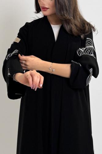 Embroidered paper abaya