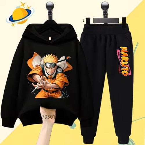 مجموعة ناروتو نينجو للأطفال بهودي أنيمي ، كنزة بأك...