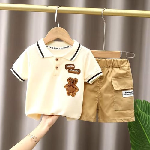 DIIMUU أطقم ملابس أولاد تي شيرت + شورت أطفال