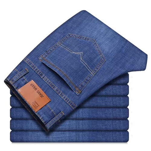 بنطلون جينز مطاطي للرجال من KUBRO ، موضة كورية