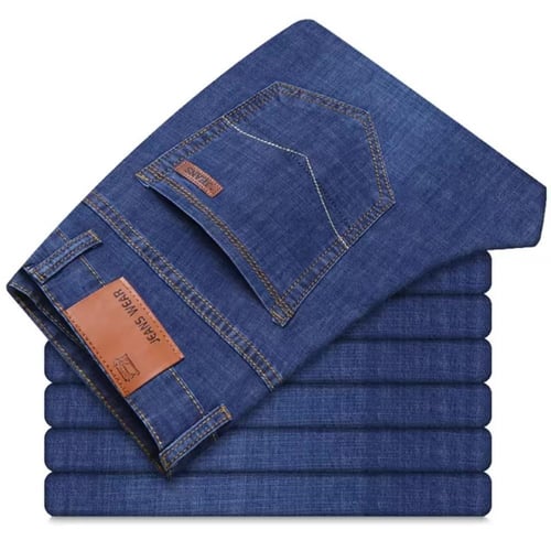 بنطلون جينز مطاطي للرجال من KUBRO ، موضة كورية