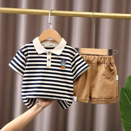 DIIMUU أطقم ملابس أولاد تي شيرت + شورت أطفال