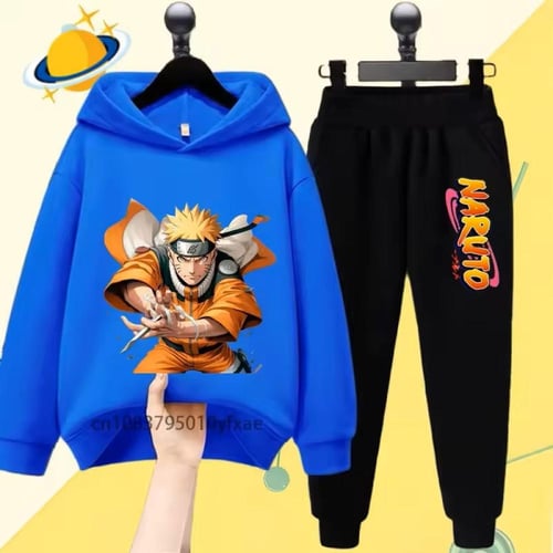 مجموعة ناروتو نينجو للأطفال بهودي أنيمي ، كنزة بأك...