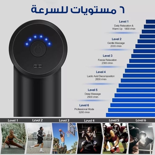 مسدس تدليك العضلات,ضمان عامين