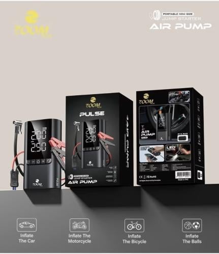 جهاز Zoom Plus Pulse: مشغل سيارة (Jump Starter) وم...