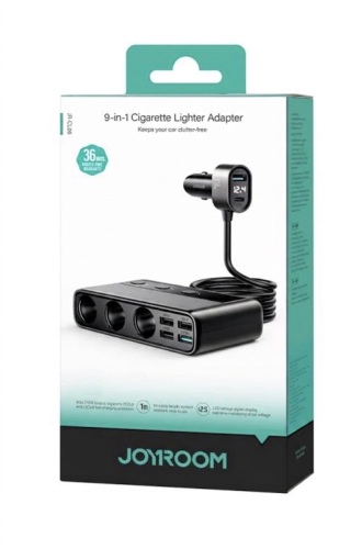 موزع ولاعة سيارة JOYROOM 9 في 1 154W – شاحن سيارة...