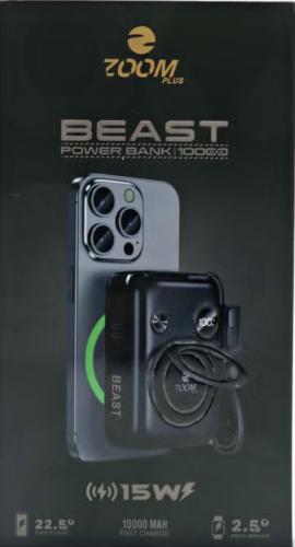 باور بنك ZOOM PLUS BEAST – سعة 10000mAh شحن مغناطي...