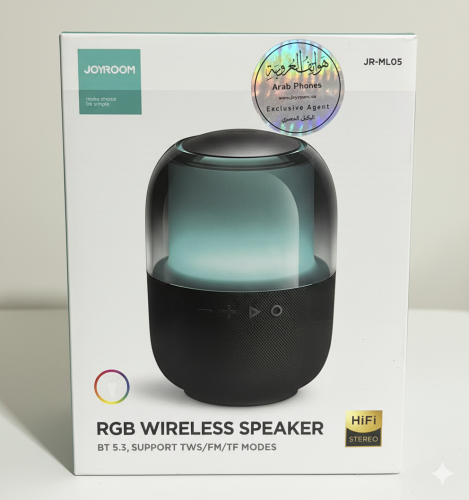 مكبر صوت لاسلكي Joyroom JR-ML05 – إضاءة RGB مذهلة...