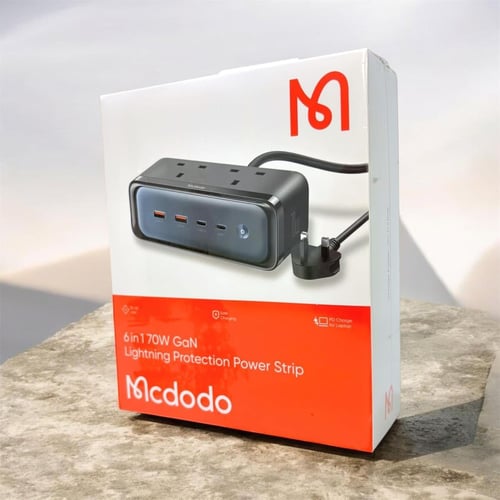 مشترك Mcdodo 6 في 1 GaN 70W – شاحن USB-C سريع للاب...