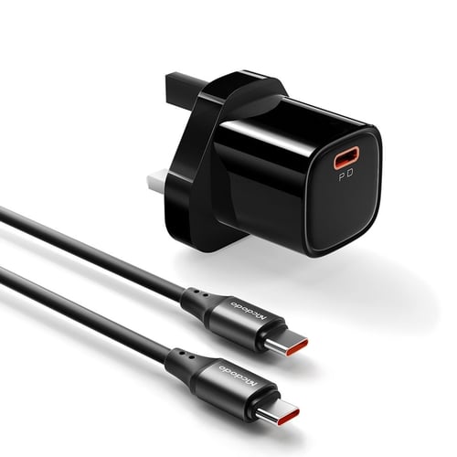 شاحن Mcdodo PD 20W سريع + كابل Type-C إلى Type-C –...