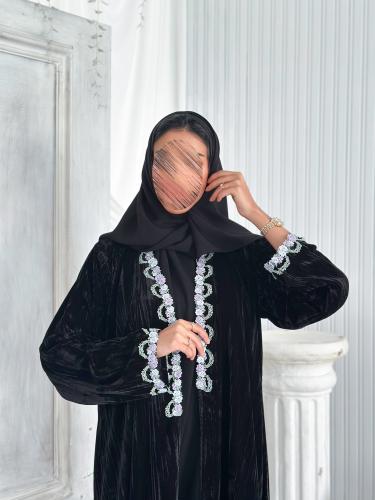Velvet rose abaya