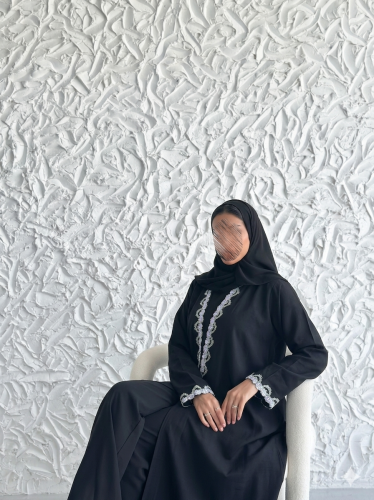Summer pink floral abaya
