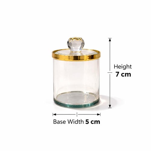 طقم مبخرة كريستال فاخر مع صينية ذهبية اللون-JAC-13...