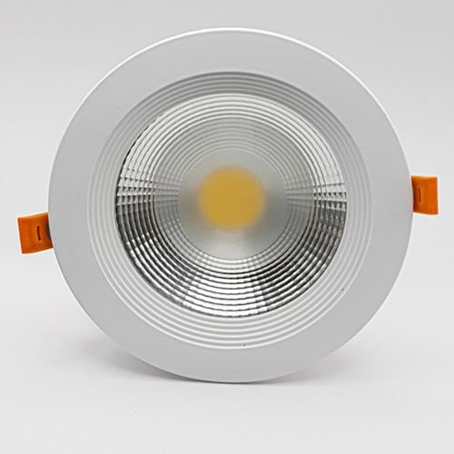 لمبة داون لايت 3 لون اصفر ابيض شمسي مقاس10 المنيوم...