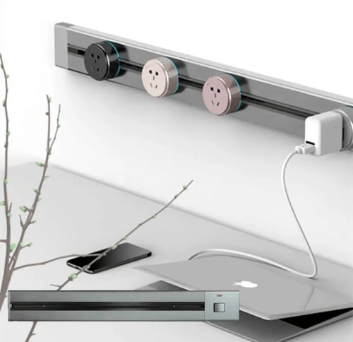 توصيلة مجرى طاقة متعدد الافياش أبيض قابلة للإزالة...